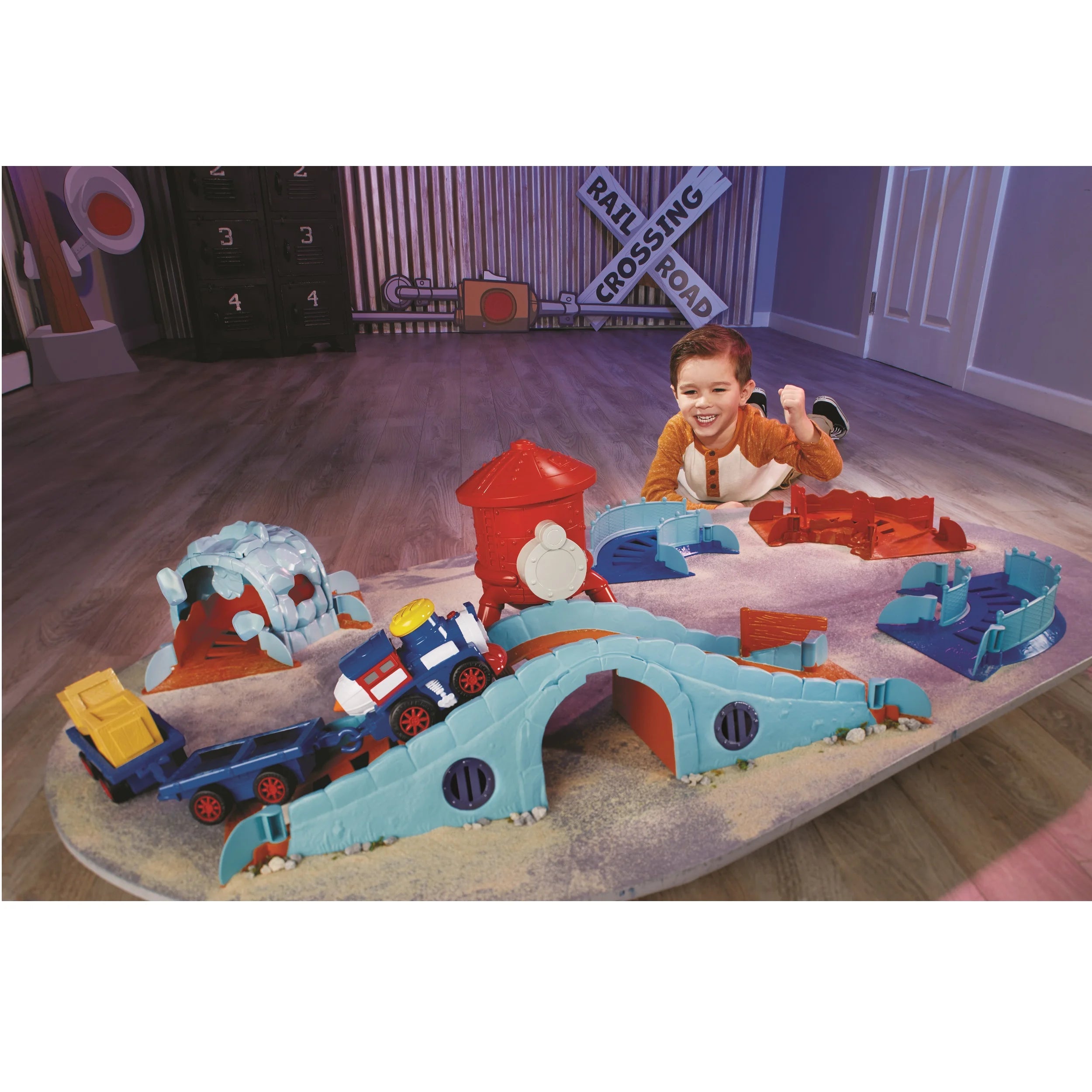 Toy Train Set with Sounds and 15 Pieces N314282