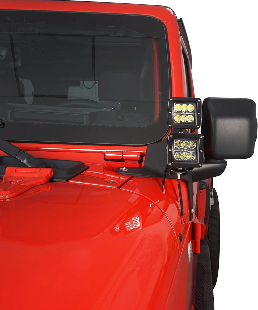 Dual A-Pillar Light Mounting Brackets Pair H6040