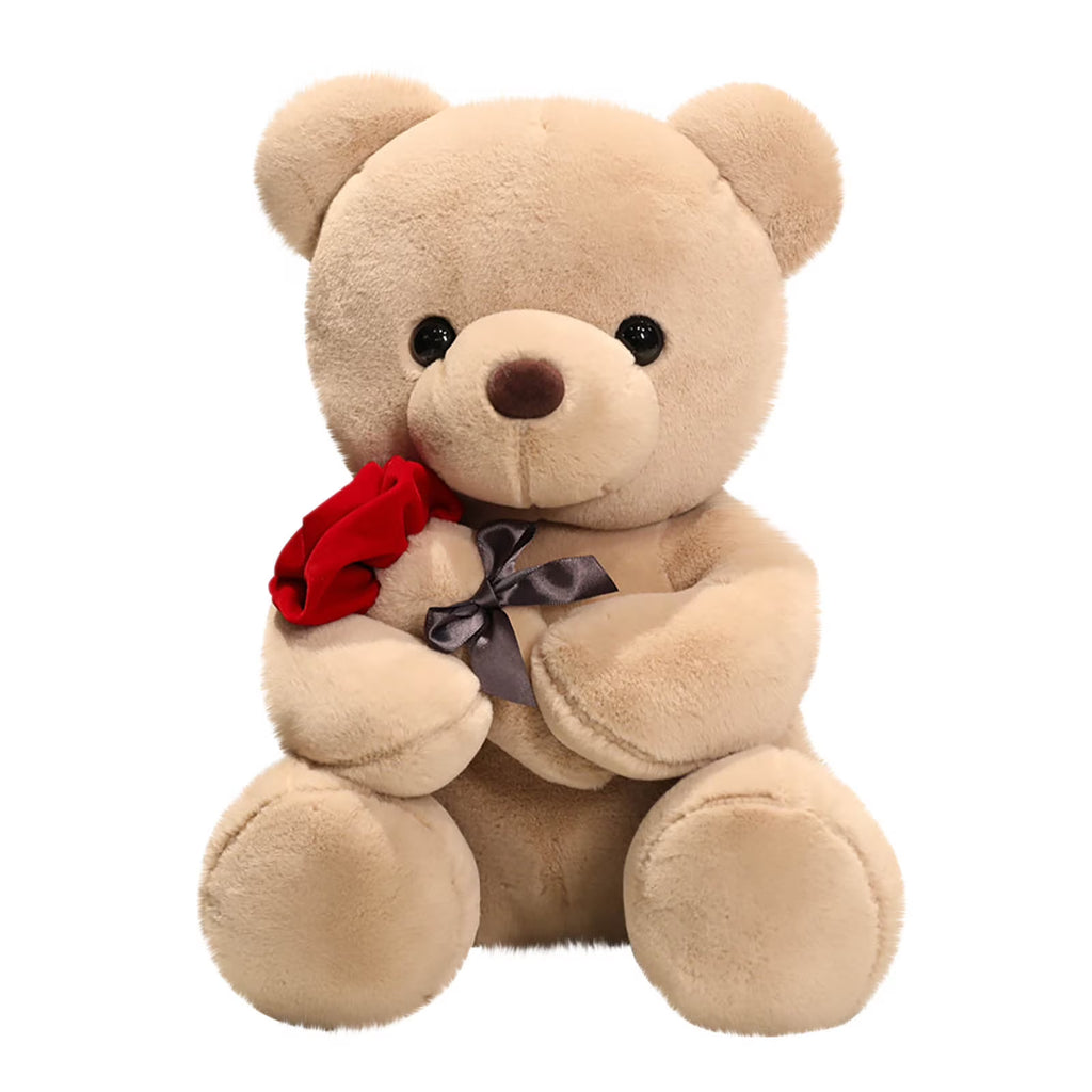 Teddy Bear Plush Toys with Rose Stuffed Animals B339413
