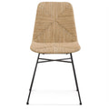 Tan Seagrass and Metal Chair S59443