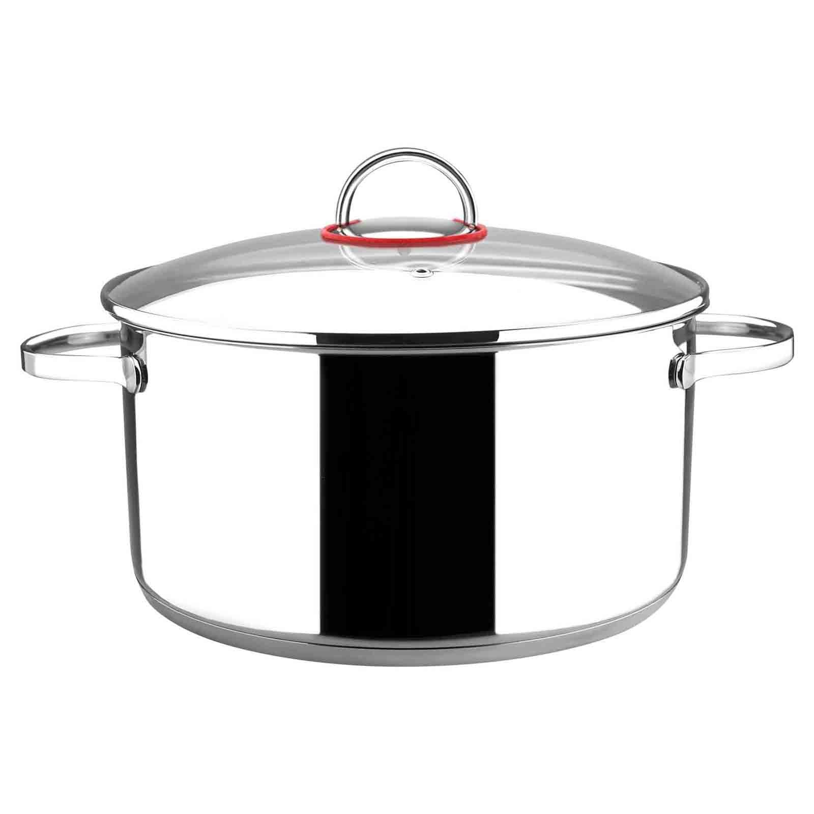 Stainless Steel 6-Quarts Stockpot with Glass Lid E65732