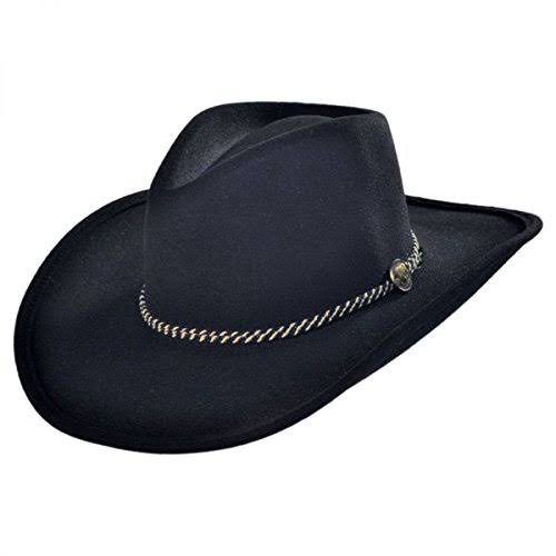 Black Buffalo Fur Hat C3313