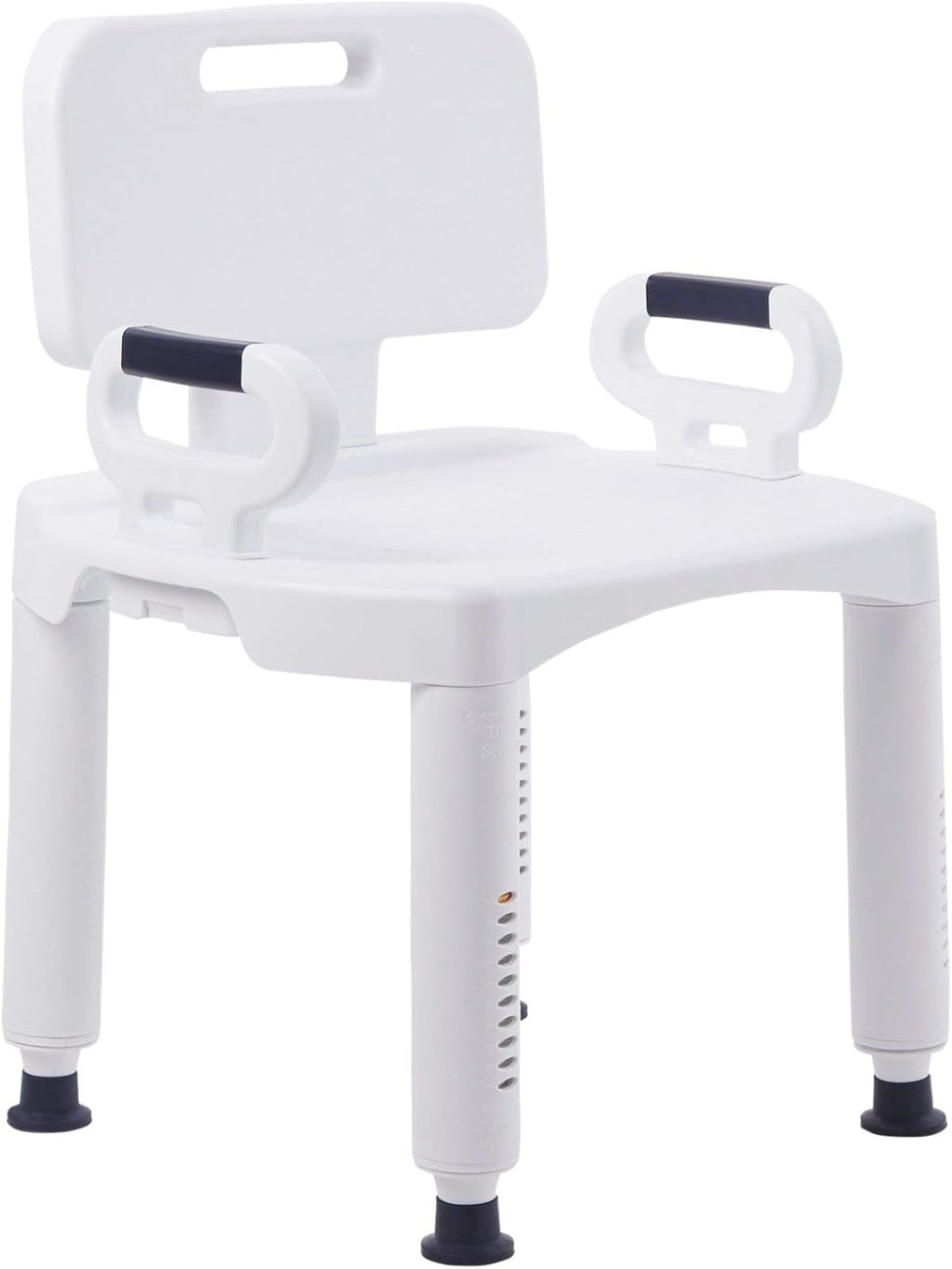 Bath Bench with Removeable Back, Plastic Frame, Adjustable, 350 lbs Weight Capacity, Pack of 2 P654
