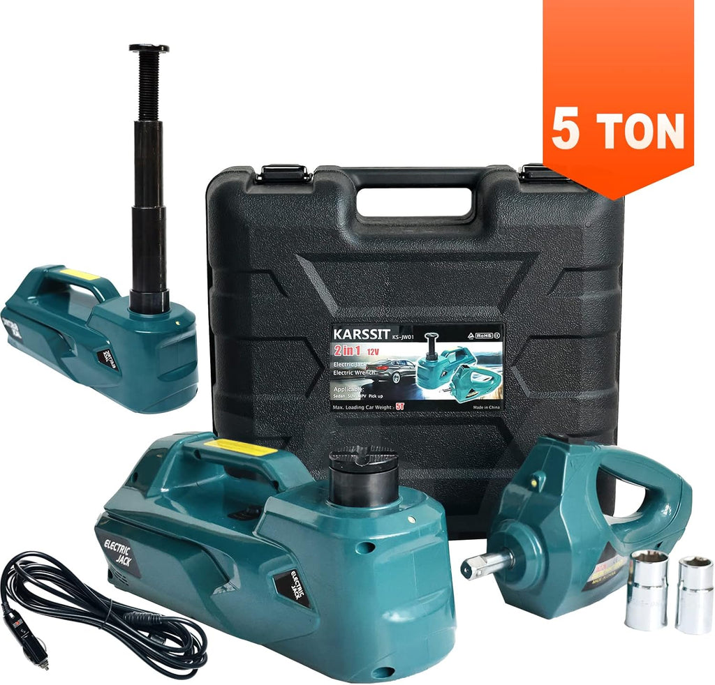 Electric Car Jack 5 Ton Hydraulic with Lug Wrench C914195