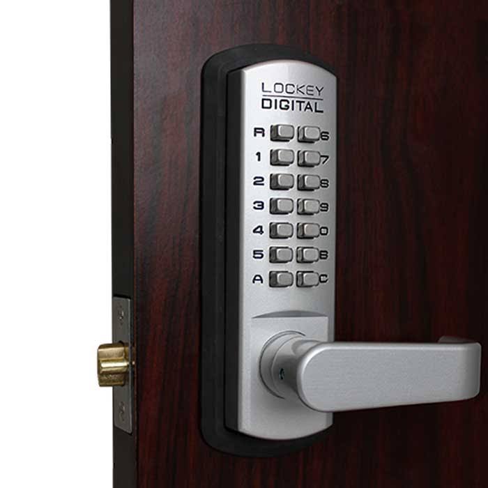 Oil Rubbed Bronze Mechanical Keyless Lever Lock J645419