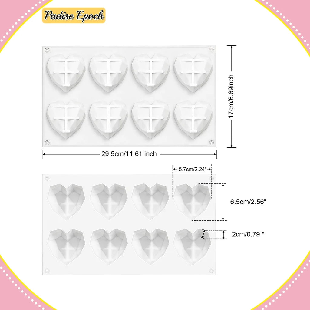 2 Pieces Non-stick Silicone Mould X9923
