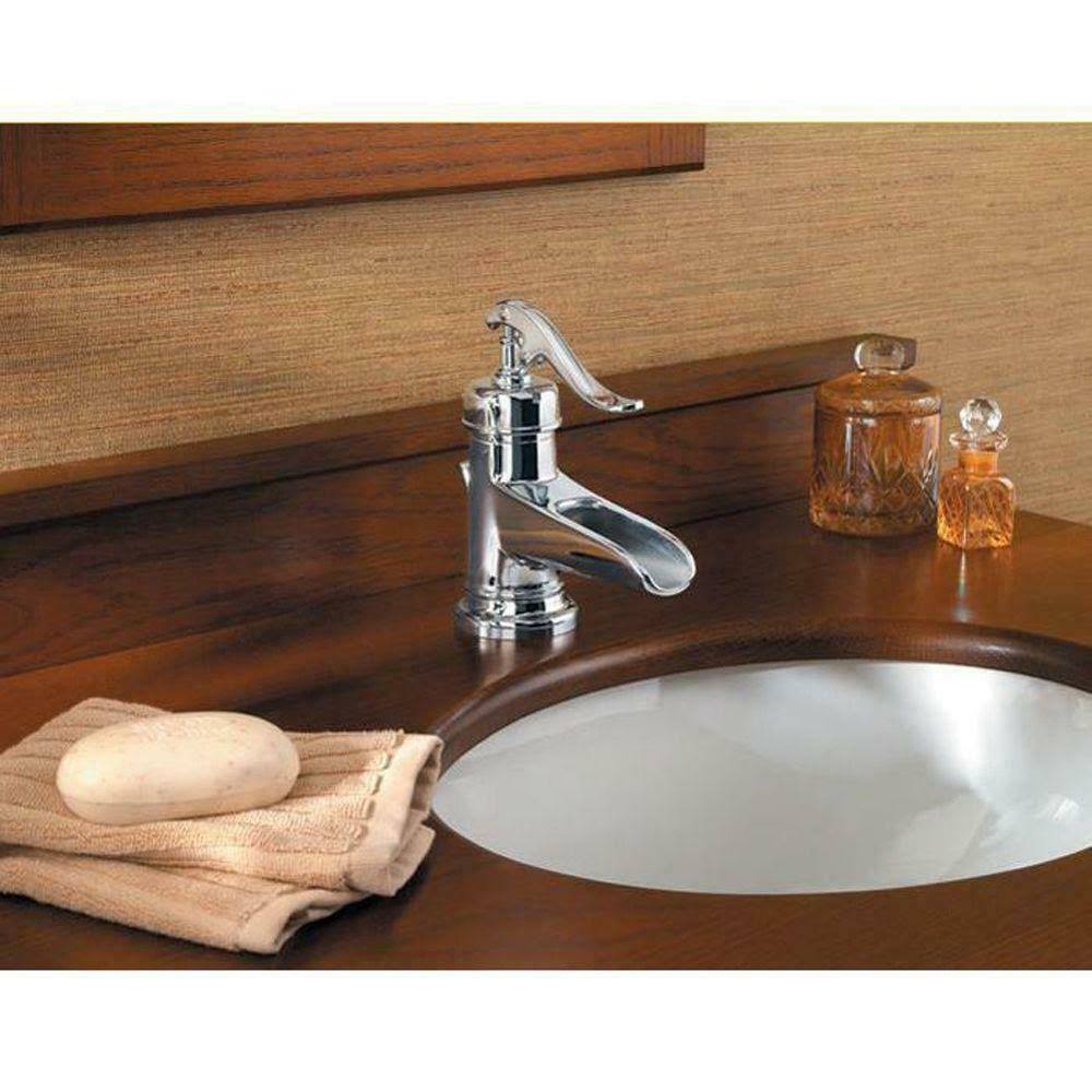 Polished Chrome Single-Handle Bathroom Faucet R517