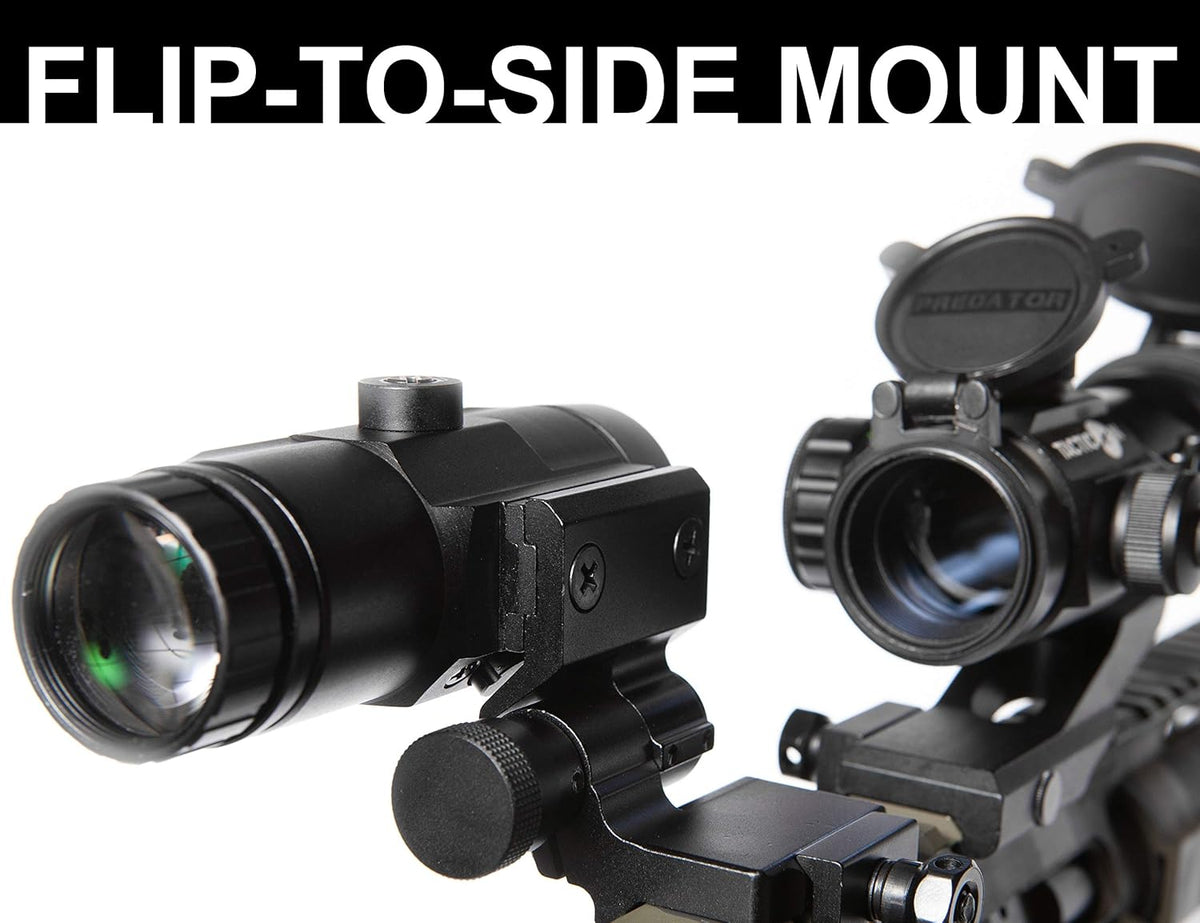 3X Red Dot Magnifier with Flip to Side Mount K811138