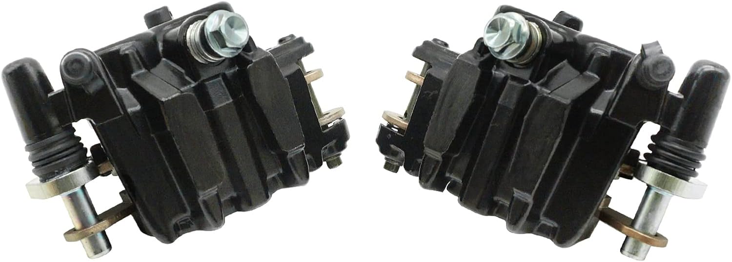 Front Left Right Brake Calipers & Pads Pack of 2 for Kawasaki KFX700 Brute Force 650 Prairie 650 700 KVF650 KVF700 F901
