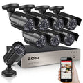8 Channel DVR Security System with 8 720p Night Vision Bullet Cameras N992922