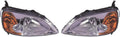 Honda Civic Headlight Assembly Pair Coupe X9994