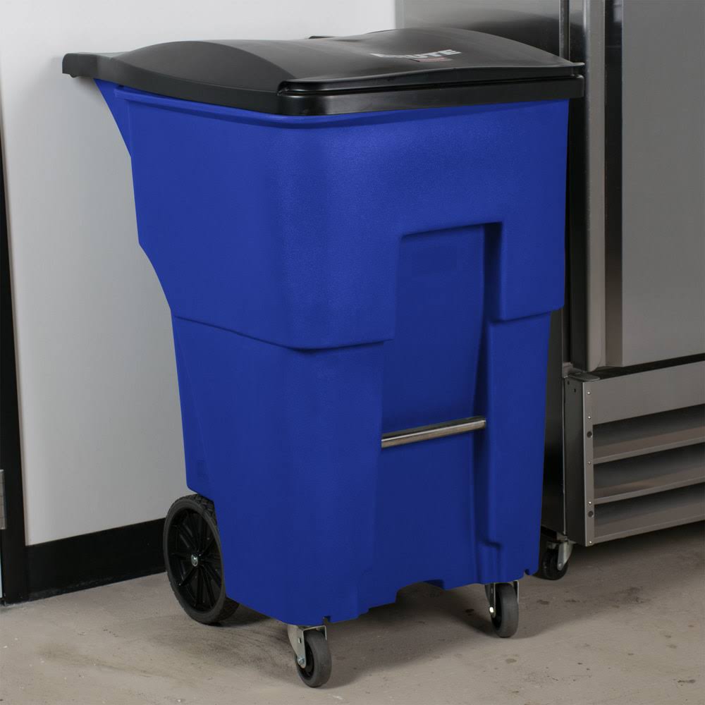 95 gal Blue Square Brute Rollout Container N57476