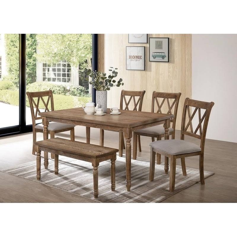 Grey Farmhouse Dining Side Chairs, Set of 2 J3715