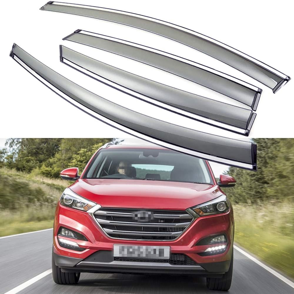 Car Window Visor Vent Shade Deflector Sun/Rain Guards N573