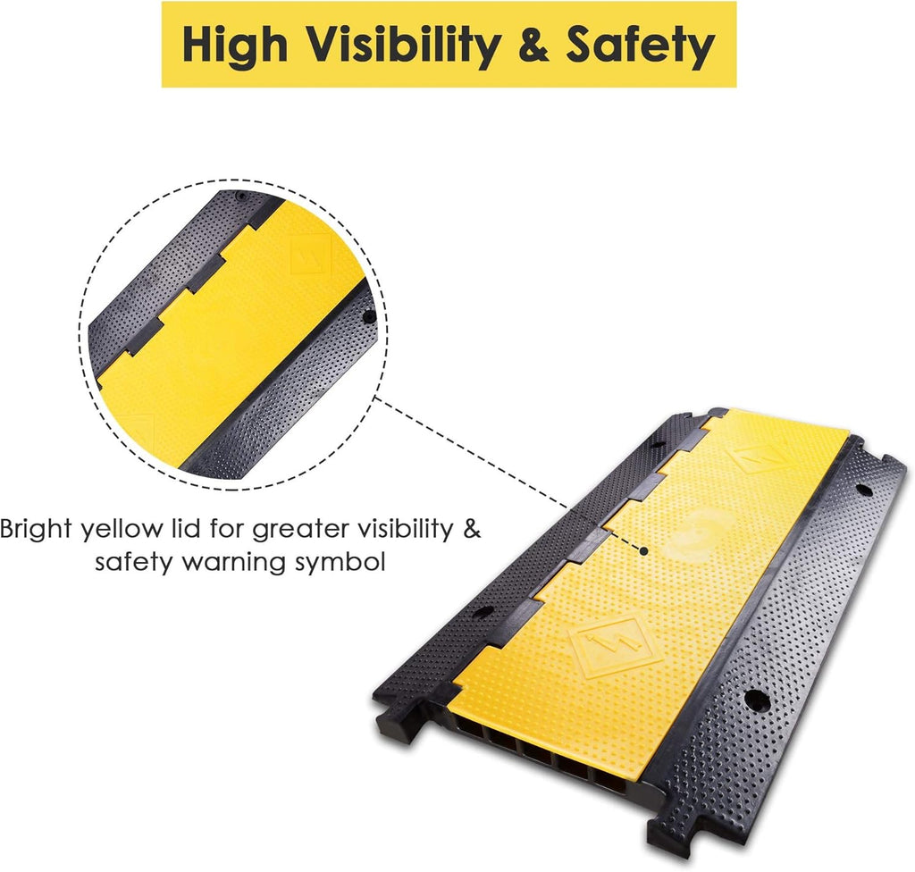 5 Channel Rubber Cable Protector Pack of 2 D793125