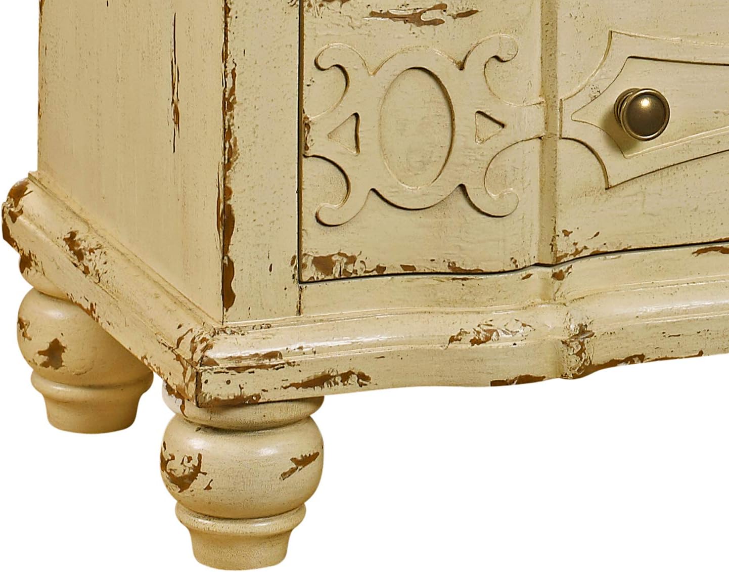 Cream Ornate Drawer Chest Storage Cabinet I532859