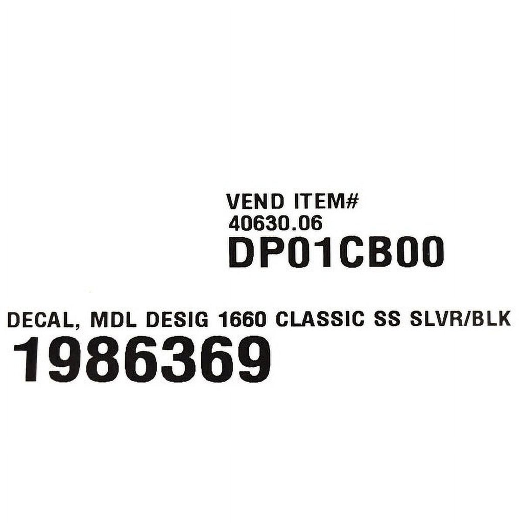 1660 Classic SS Silver Boat Decal (Pair) N656870