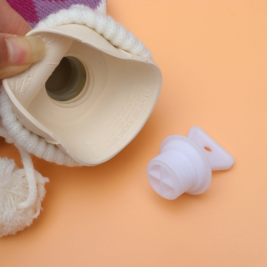 Silicone Rubber Knit Water Bottle Hot Bag Warmer Hand Warm Cover G186