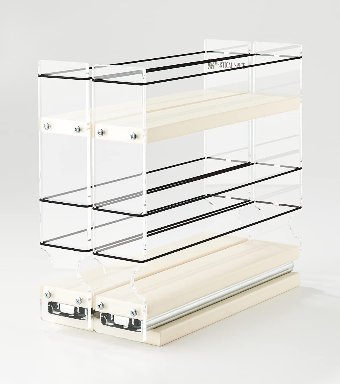 22x1.5x11 Spice Rack with 2 Drawers and 2 Shelves B4349