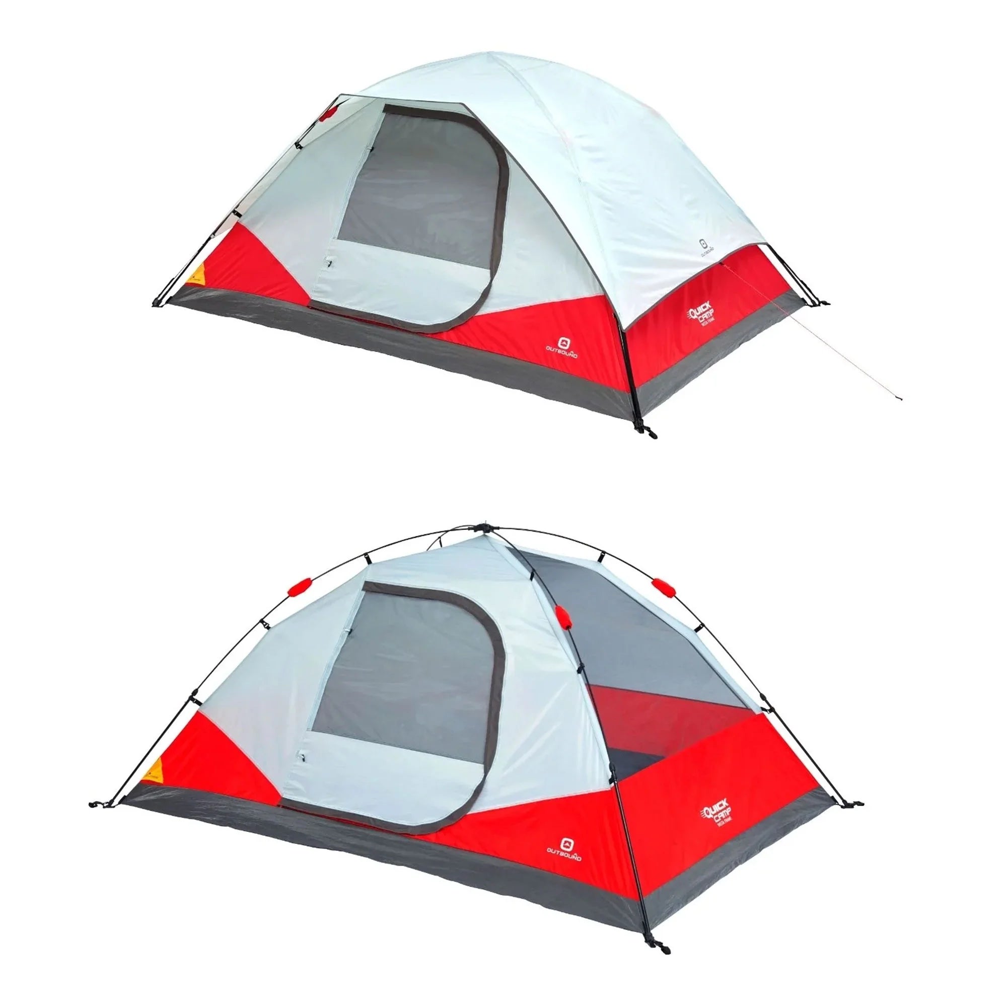 Red & White 3 Season Dome Tent with Carry Bag K3101