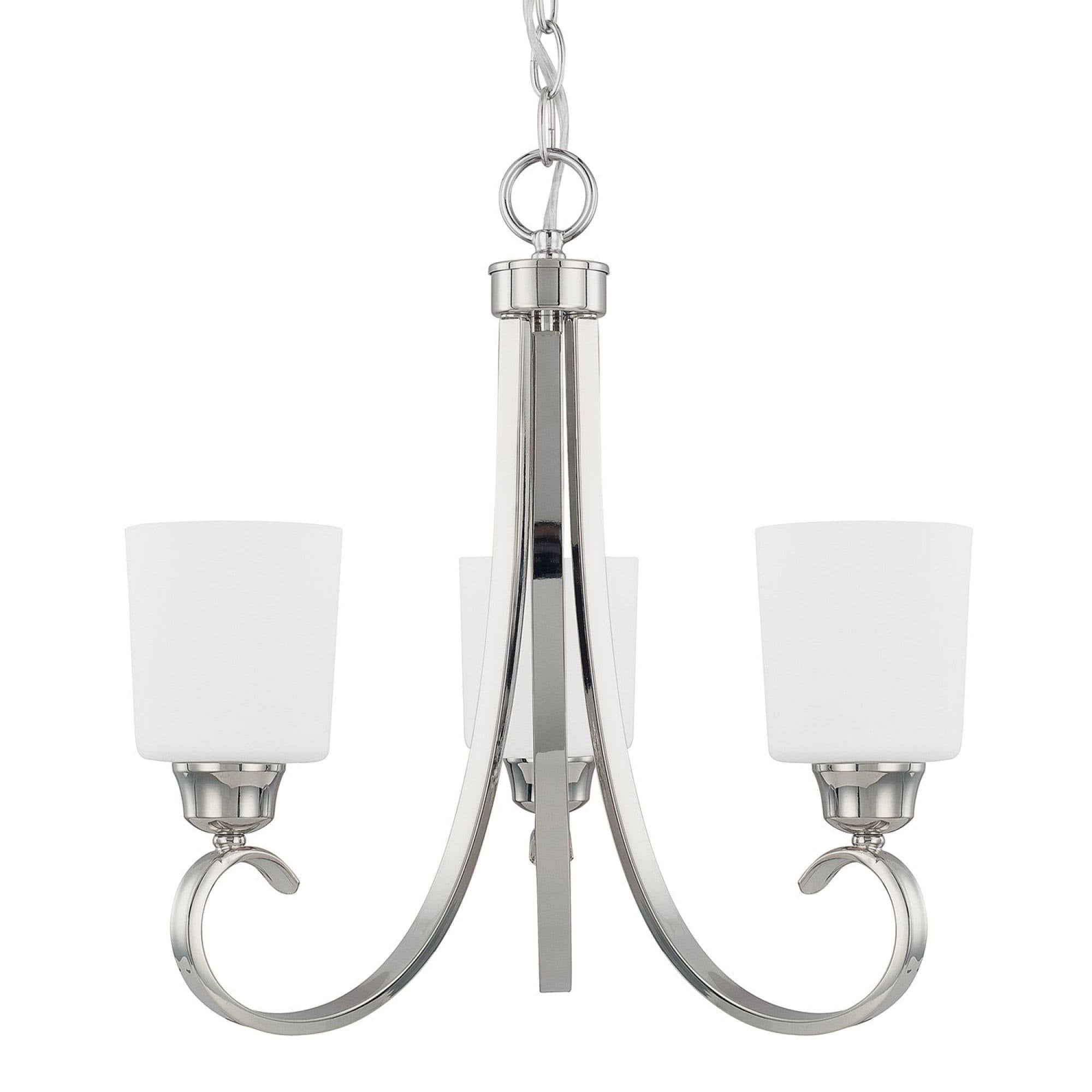 Polished Nickel 3 Light Chandelier V169449
