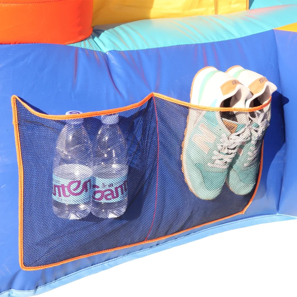 Inflatable Bounce House Slide Bouncer with Basketball Hoop Climbing Wall V35915