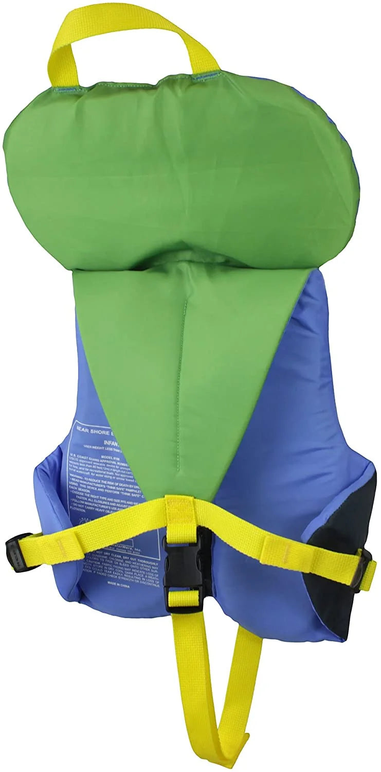 Blue/Green Kids Life Jacket for Children 30-50 lb Y3540
