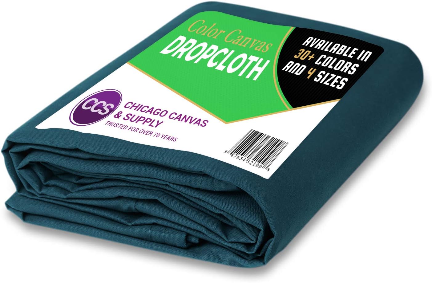 Orange Cotton Canvas Drop Cloth 6 by 10 Feet Pack of 2 B251