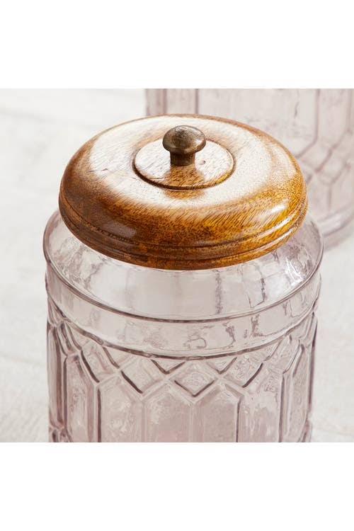 Set of 3 Clear Glass Canisters A10440