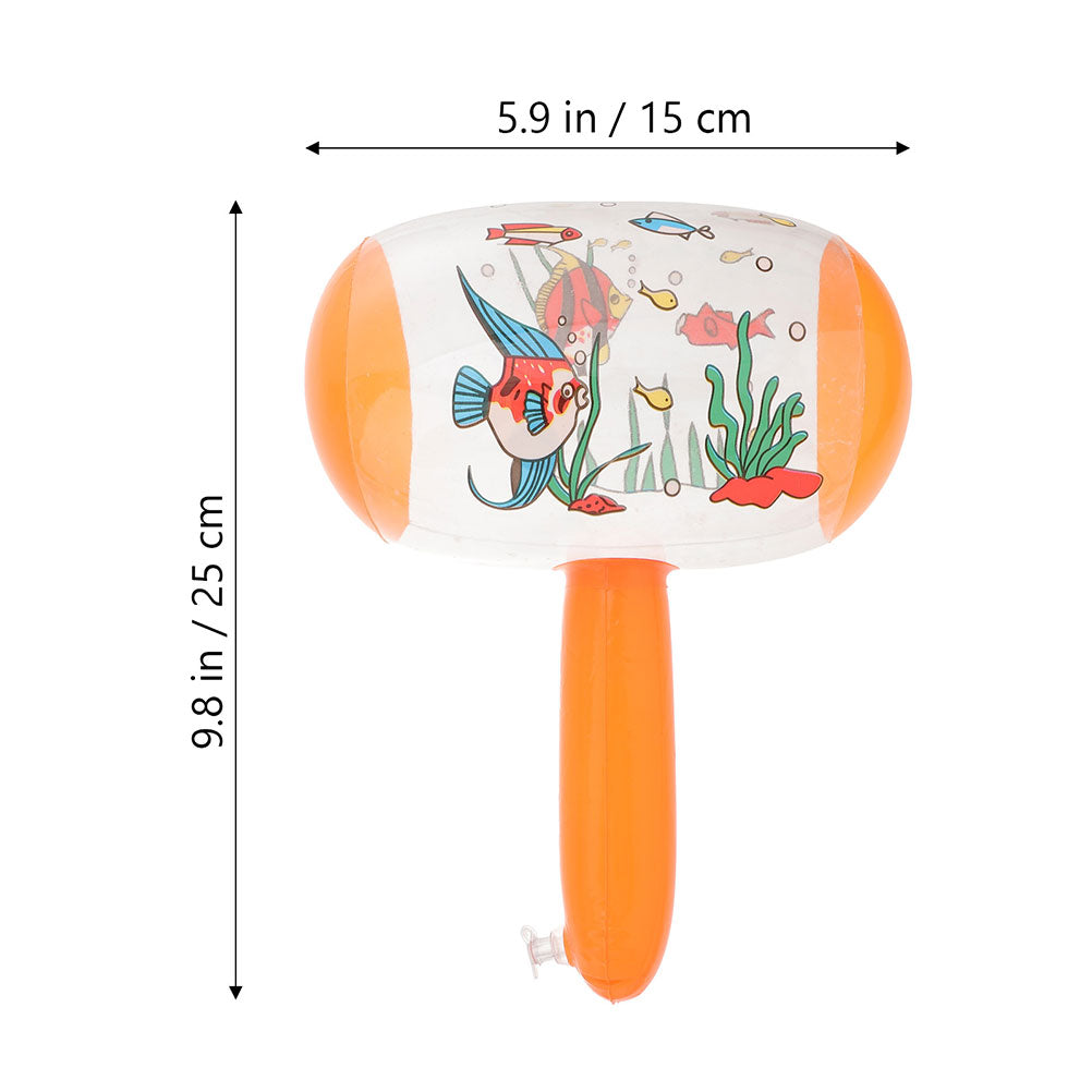 8 Pcs Ringing Toy Hammer with Bell Inflatable Halloween Prop Z1851
