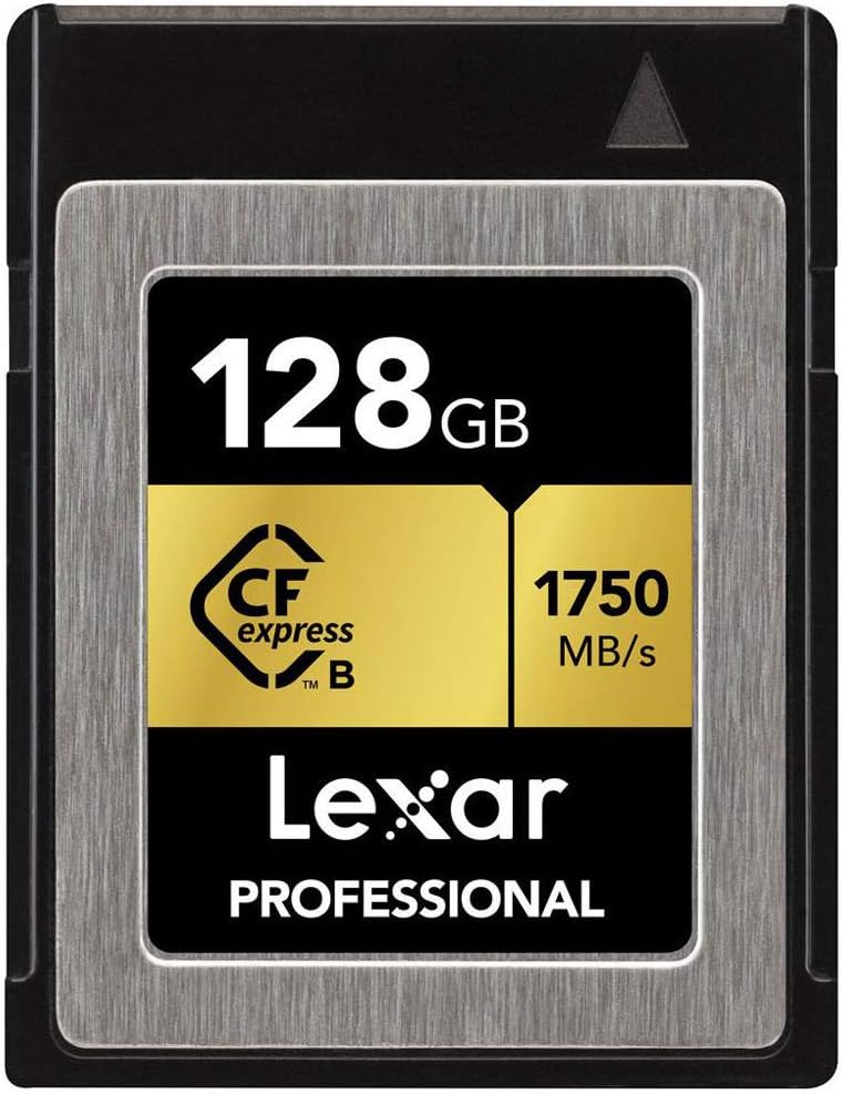 128GB CFexpress Type B Memory Card Bundle with USB 3.1 Reader and Microfiber Cleaning Cloth A8203