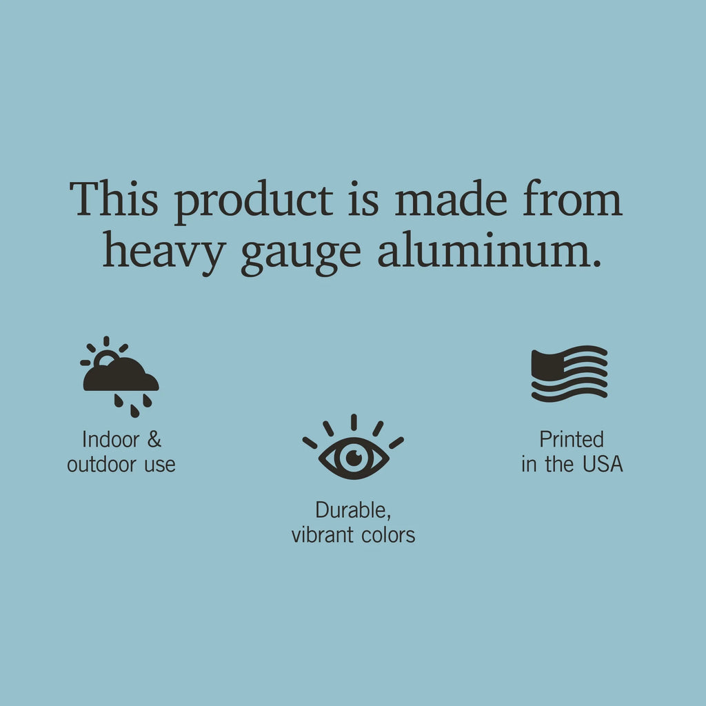 12x18 Aluminum Metal Sign Decor P6707