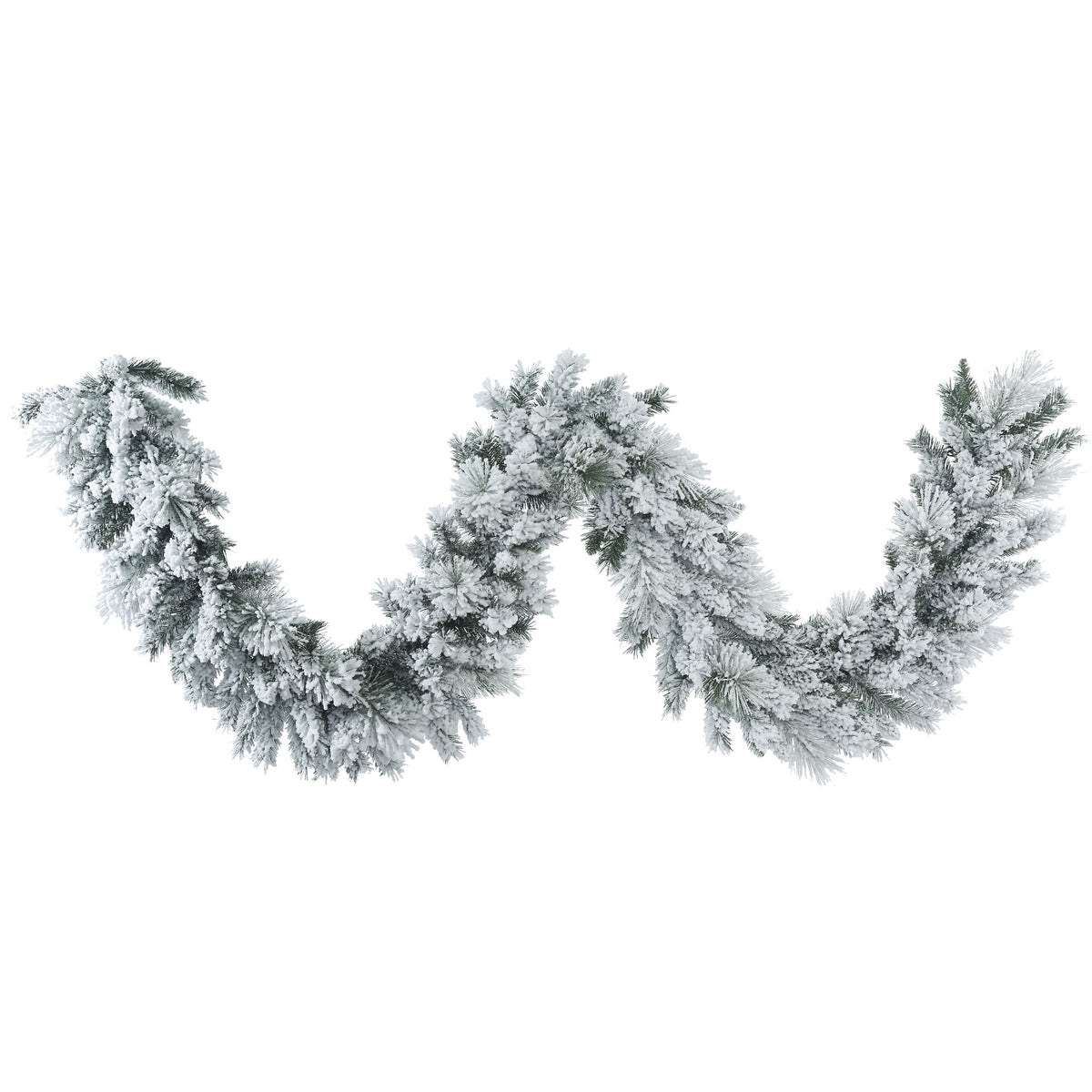 9' Flocked Artificial Christmas Garland B894