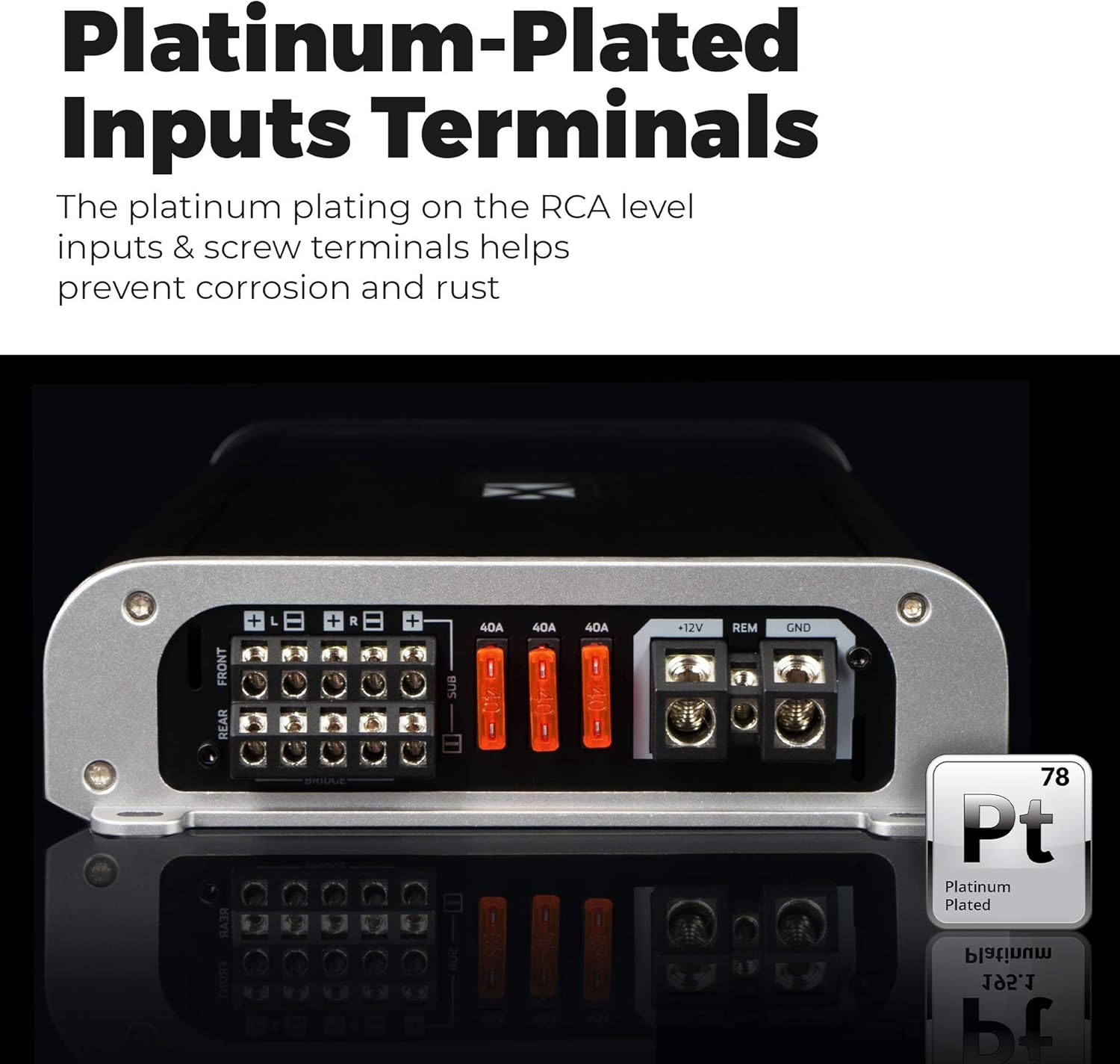 1100W Full Range Class D 5-Channel Amplifier with Bass Remote F732