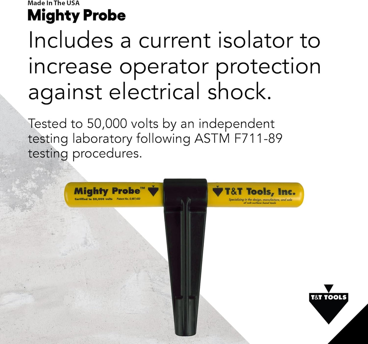 60-Inch Insulated Metal Soil Probe with T-Handle X518094