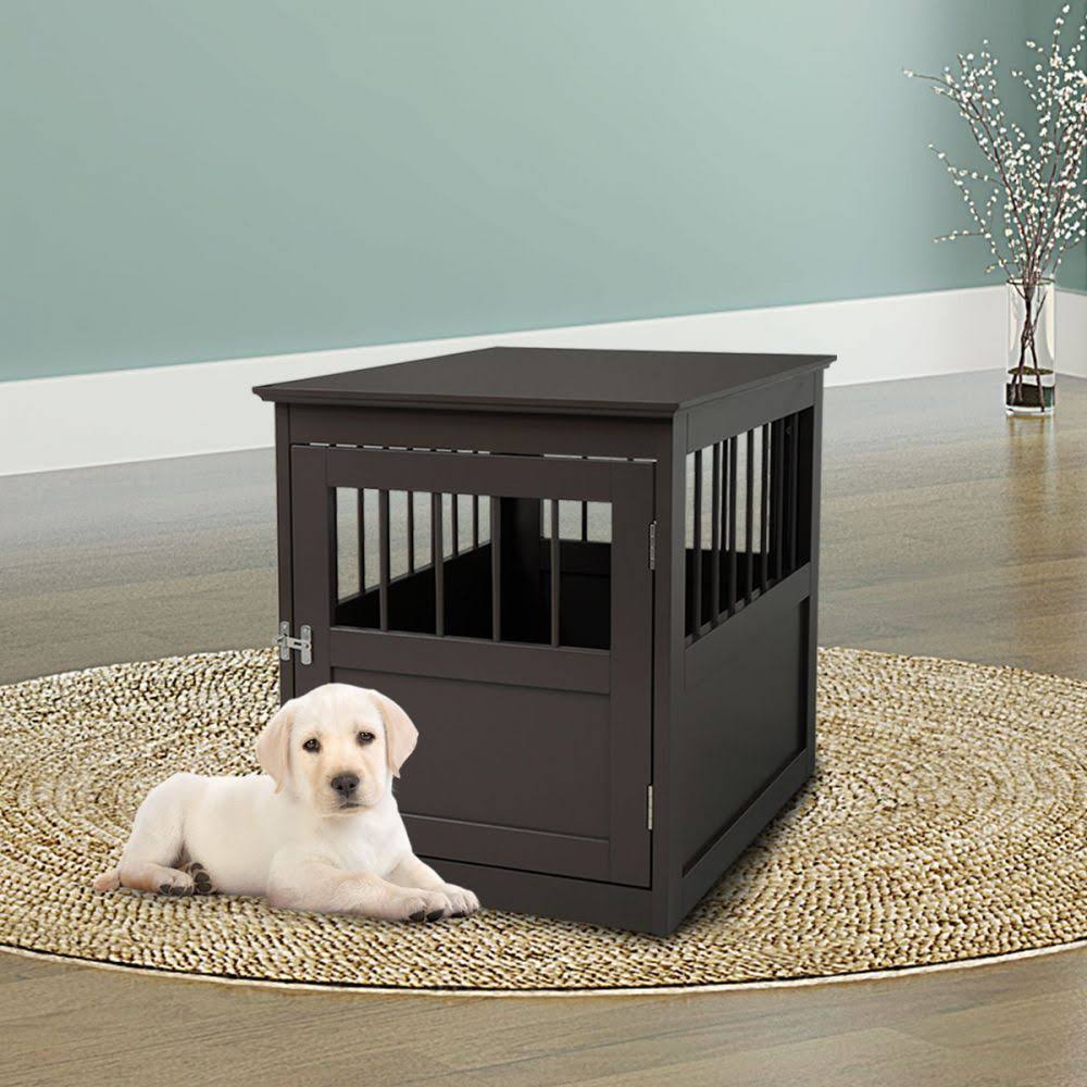 Brown Wooden Dog Crate N225