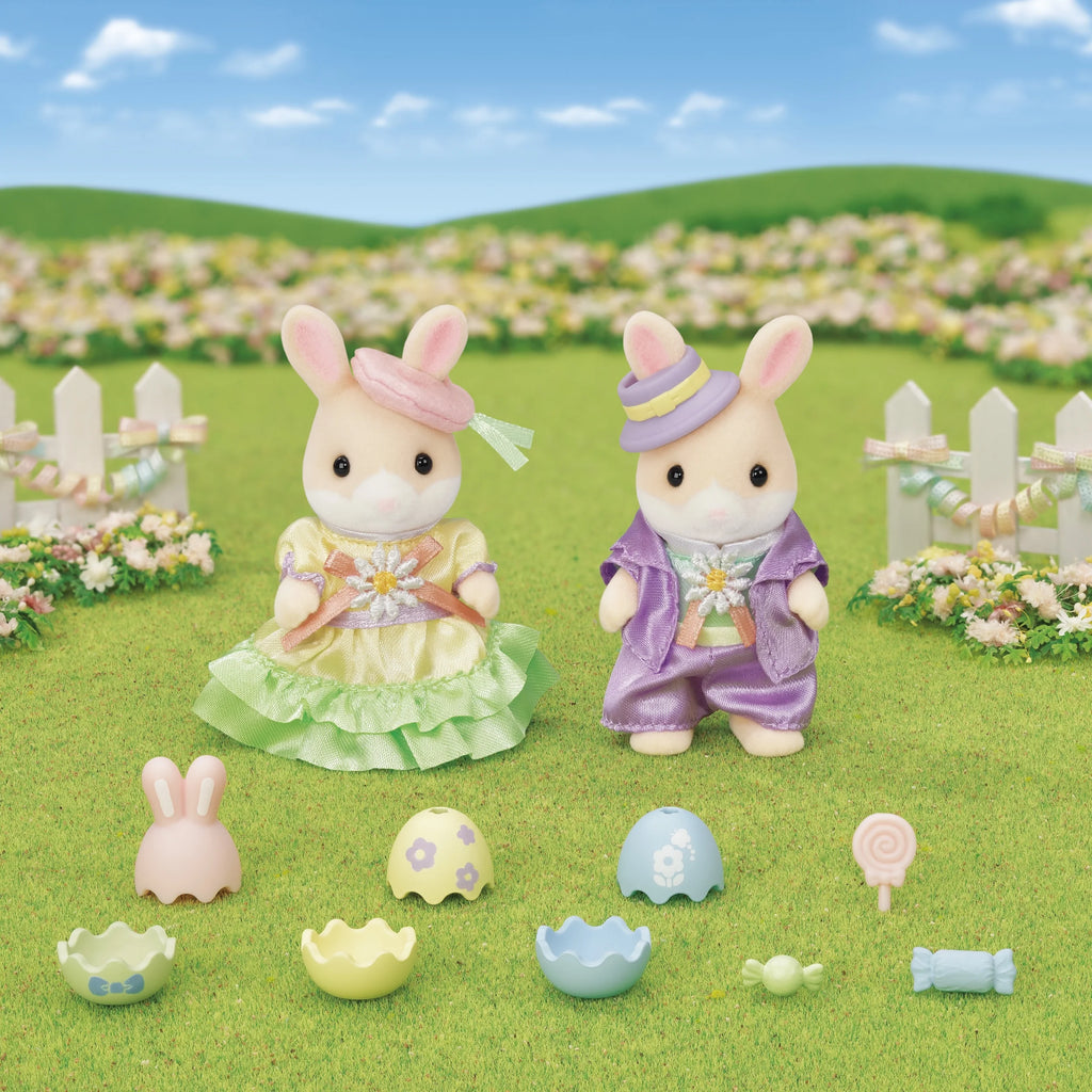 Easter Celebration Dollhouse Playset with 2 Collectible Figures and Accessories Q910494