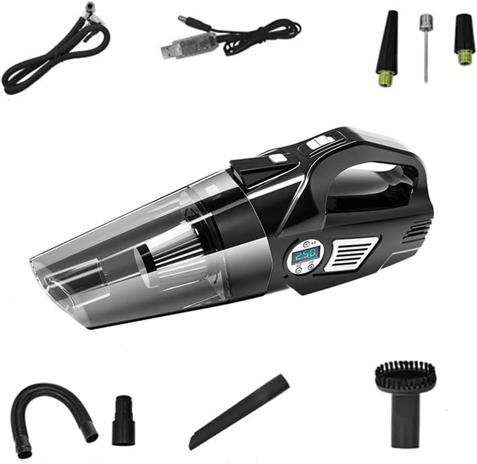 4in1 Handheld Vacuum Cleaner Cordless, Wet Dry Handheld Vacuums Black P20425