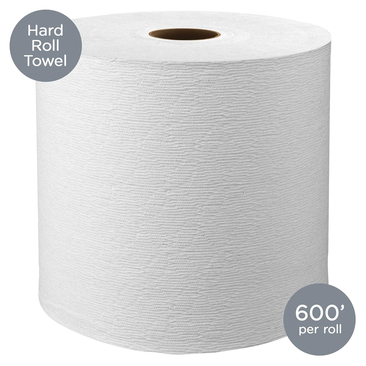 Hard Roll Paper Towels, White, 6 Rolls/Case, Pack of 2 K332
