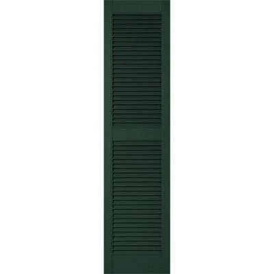 Midnight Green Vinyl Louver Shutters M22795