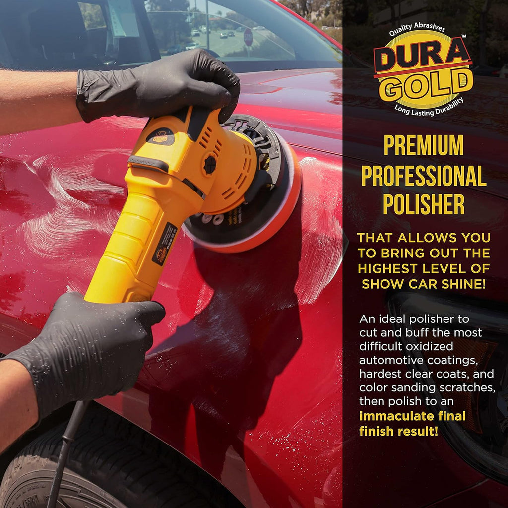 6" Random Orbit Dual-Action Polisher Buffer Sander with 8 Pad Kit, Variable Speed 2000 to 6400 OPM, 750 Watts A22441