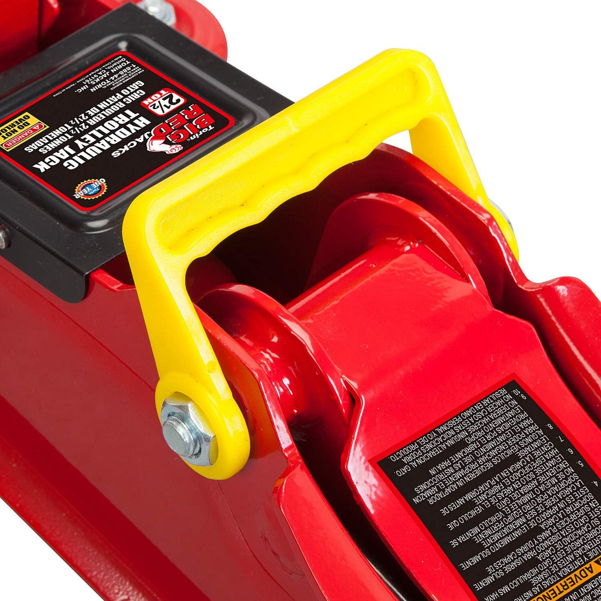 2.5 Ton Hydraulic Low Profile Trolley Floor Jack, Red, Pack of 2 D39405