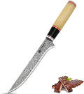 6 Inch Damascus Steel Boning Knife with Camel Bone Handle A29970