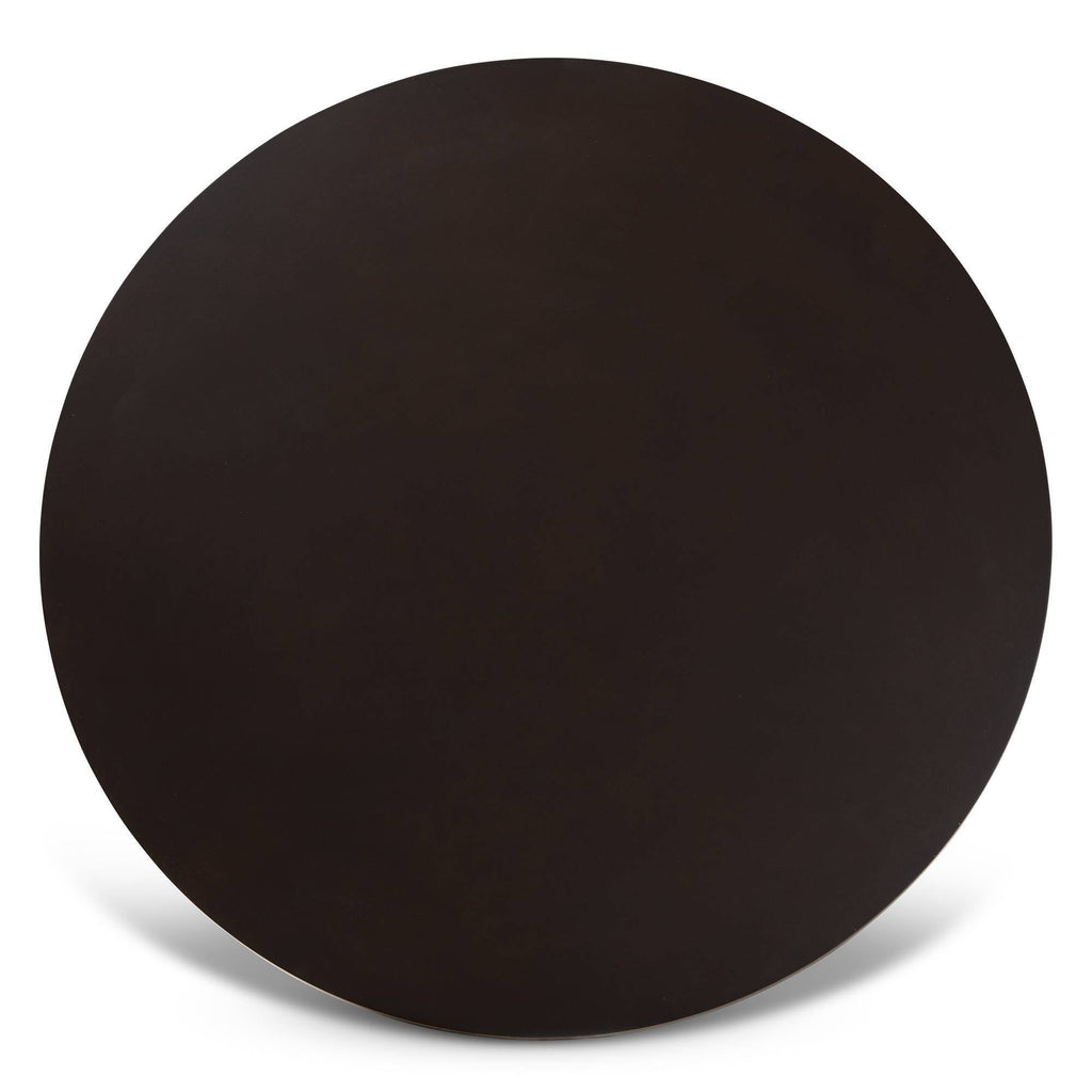 5-Piece Dark Brown Wood Dining Set Y597