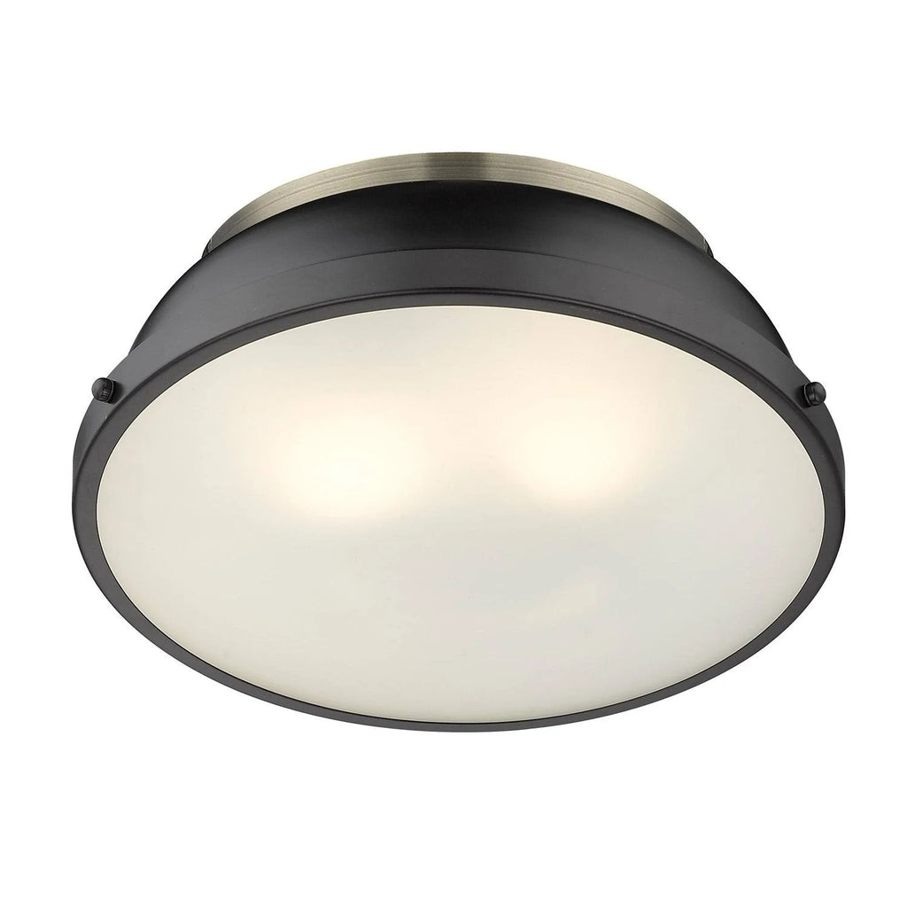 Black Red Flush Mount Light J84347