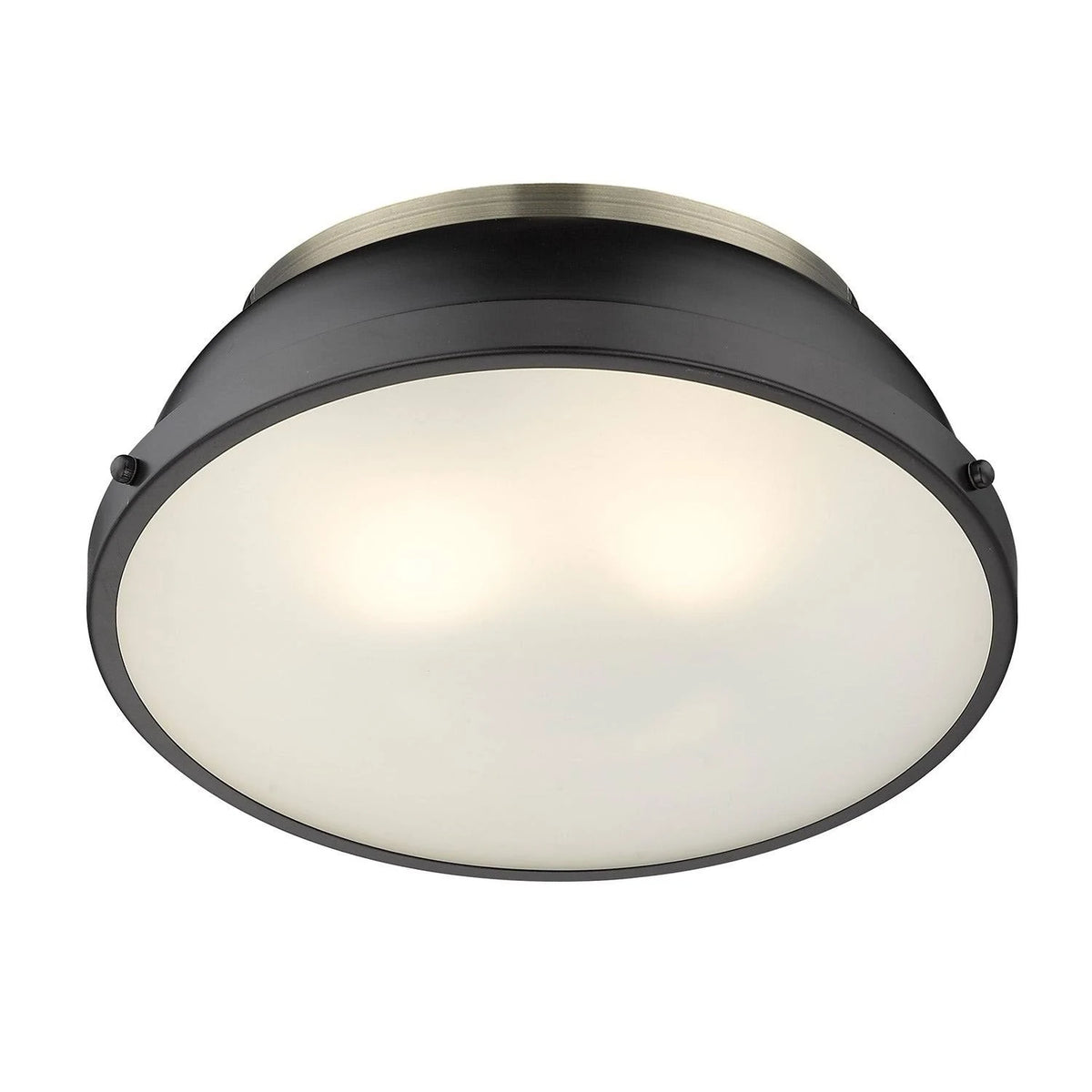 Black Red Flush Mount Light J84347