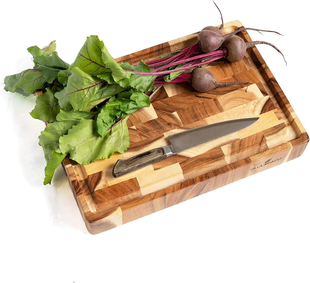 Large Wood Cutting Board with Juice Groove, 17x12 Inch, Pack of 2 L8511