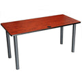 Cherry/Black Training Table with Post Legs M4550