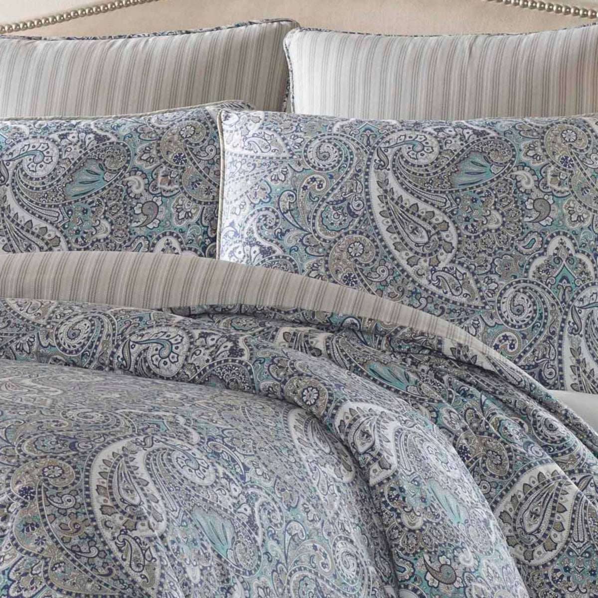 Blue Full/Queen Duvet Cover Set W14050