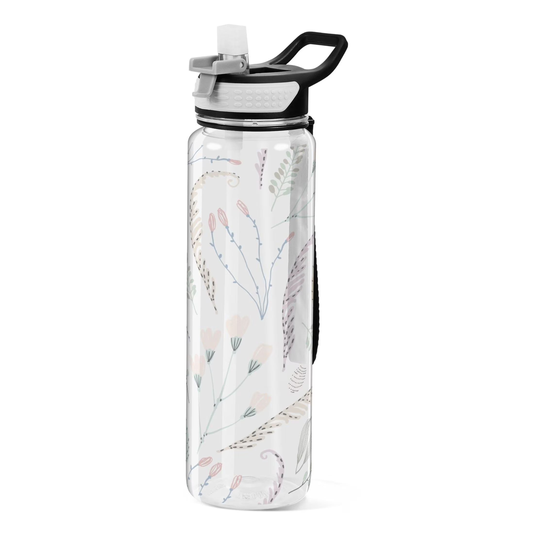 Clear 32oz Tritan Water Bottle with Straw Q1113